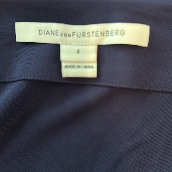 Diane Von Furstenberg new Julian two Blue wrap 3/4 cuff sleeve 4 rayon Dress - Picture 13 of 16